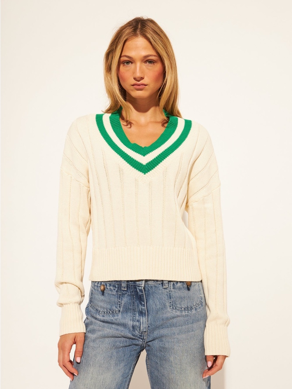 Theodore V Neck Sweater by John + Jenn